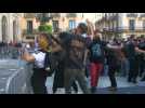 Protest in Barcelona after bars and restaurants are shut