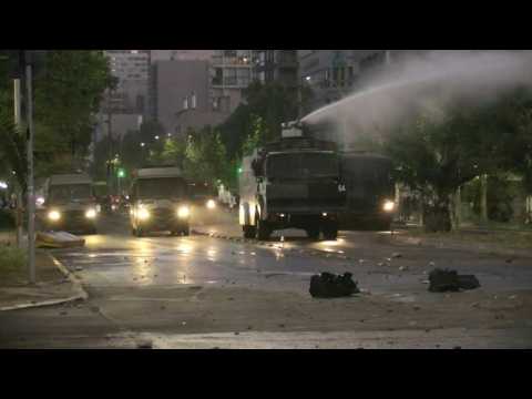 Chilean police fire tear gas, water cannons at anti-government protesters