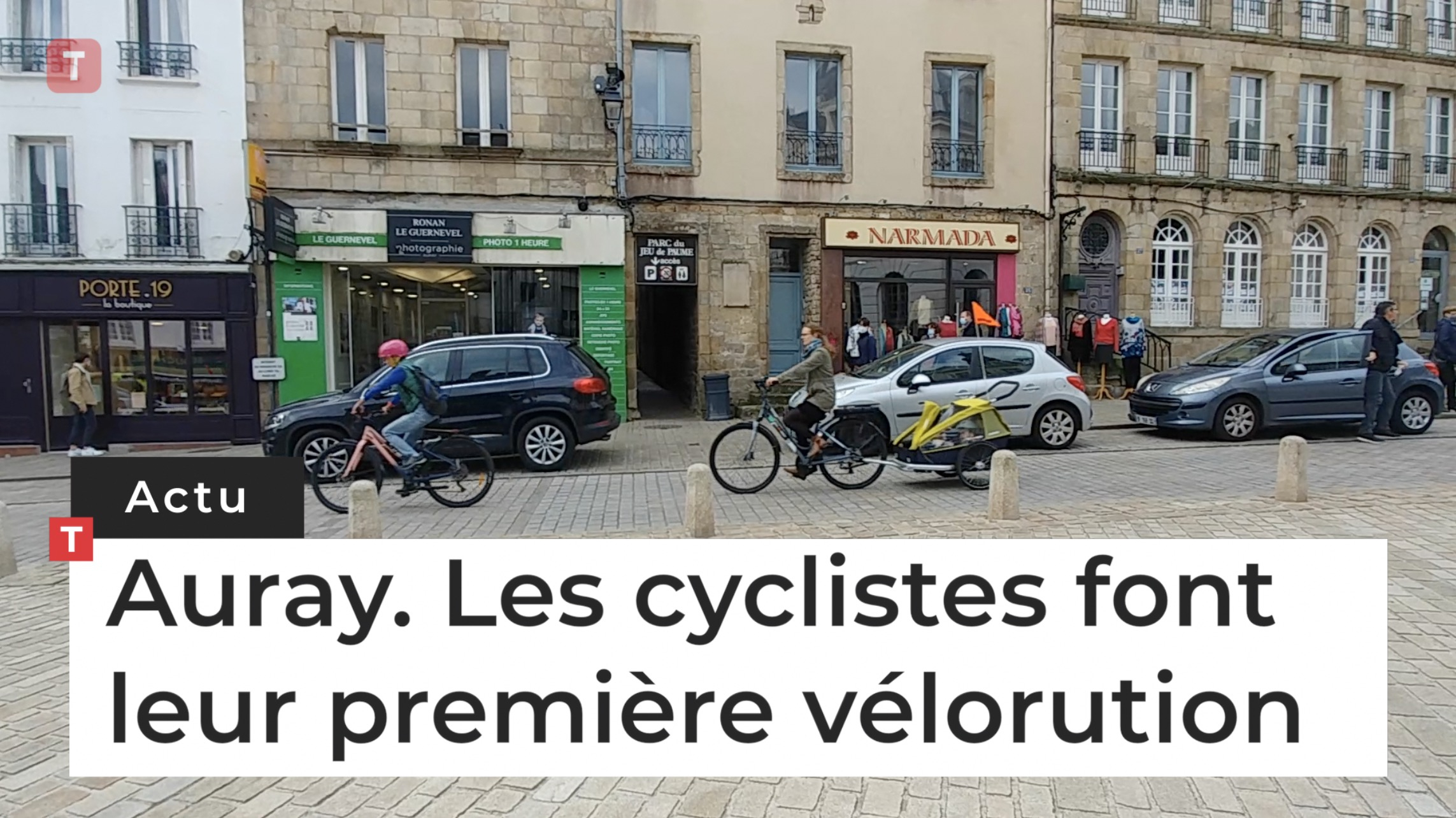 Auray. Les cyclistes font leur première vélorution  (Le Télégramme)