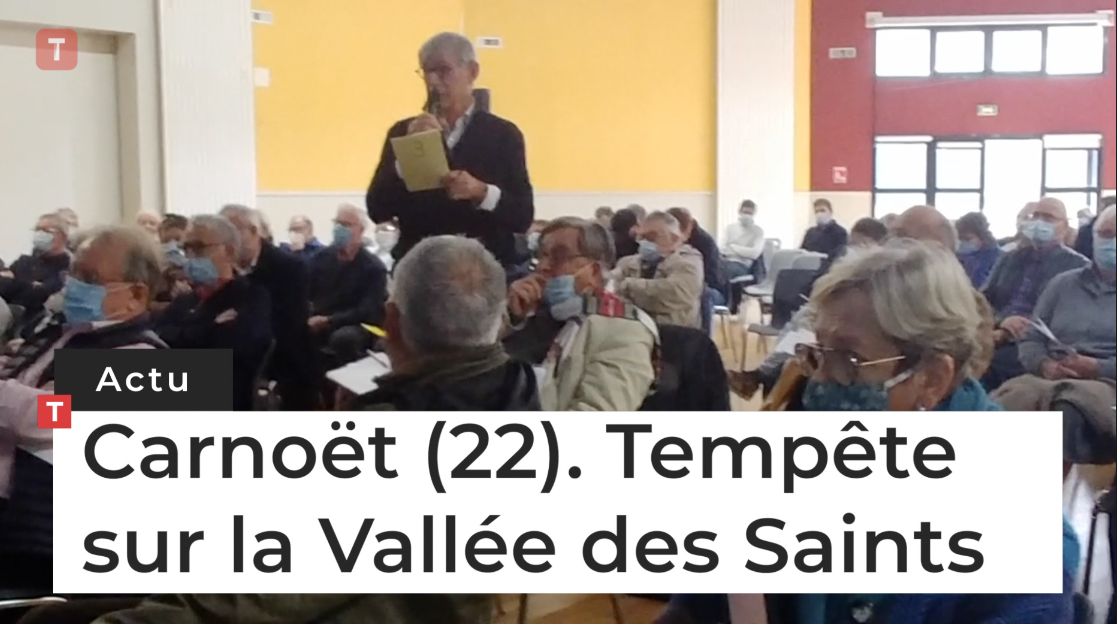 Carnoët (22). Tempête sur la Vallée des Saints (Le Télégramme)
