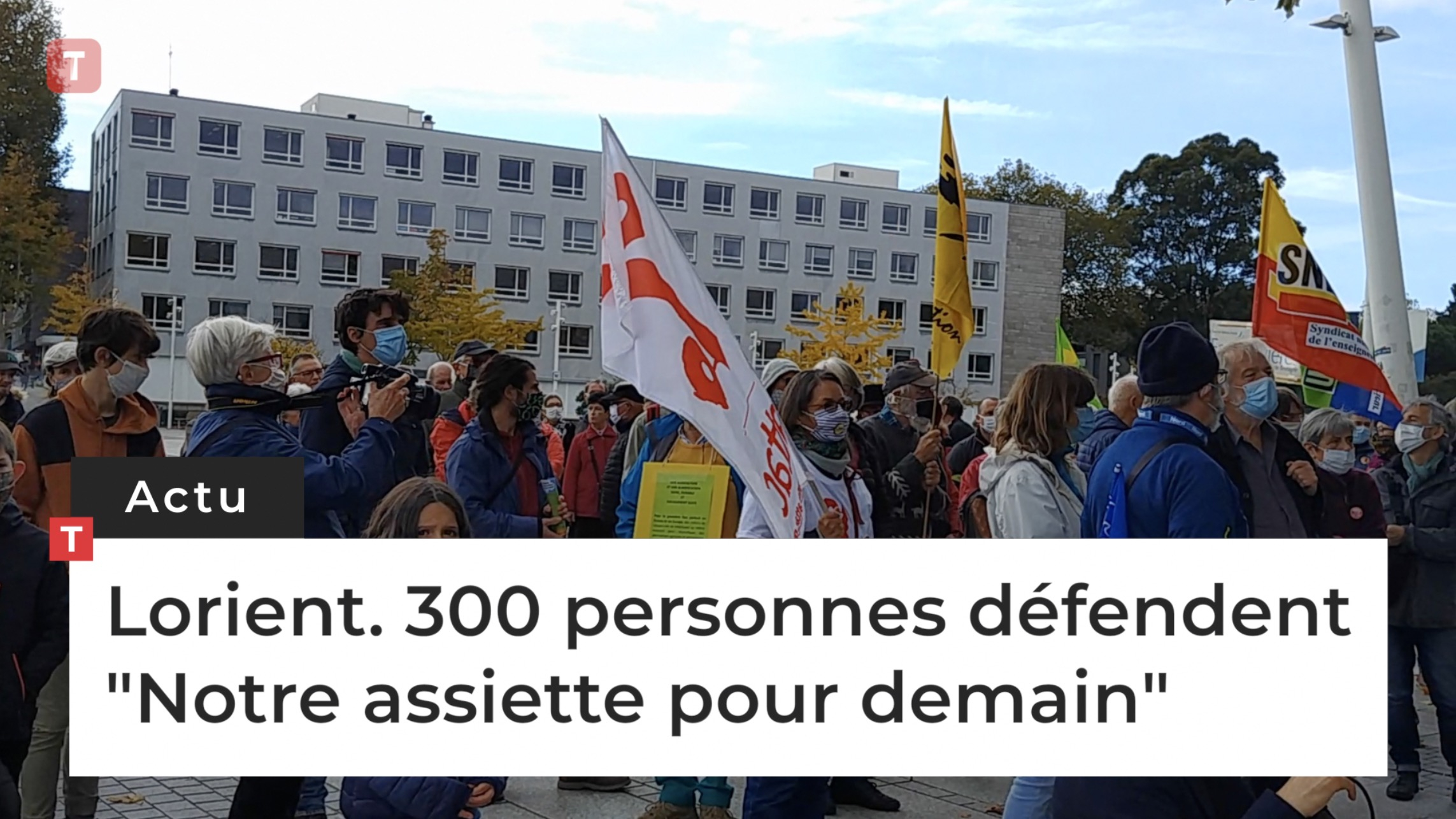 Lorient. 300 personnes défendent "Notre assiette pour demain" (Le Télégramme)