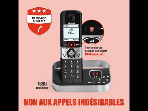 Alcatel F890 répondeur avec blocage d'appels Premium
