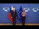 Von der Leyen meets Czech PM Babis ahead of EU summit