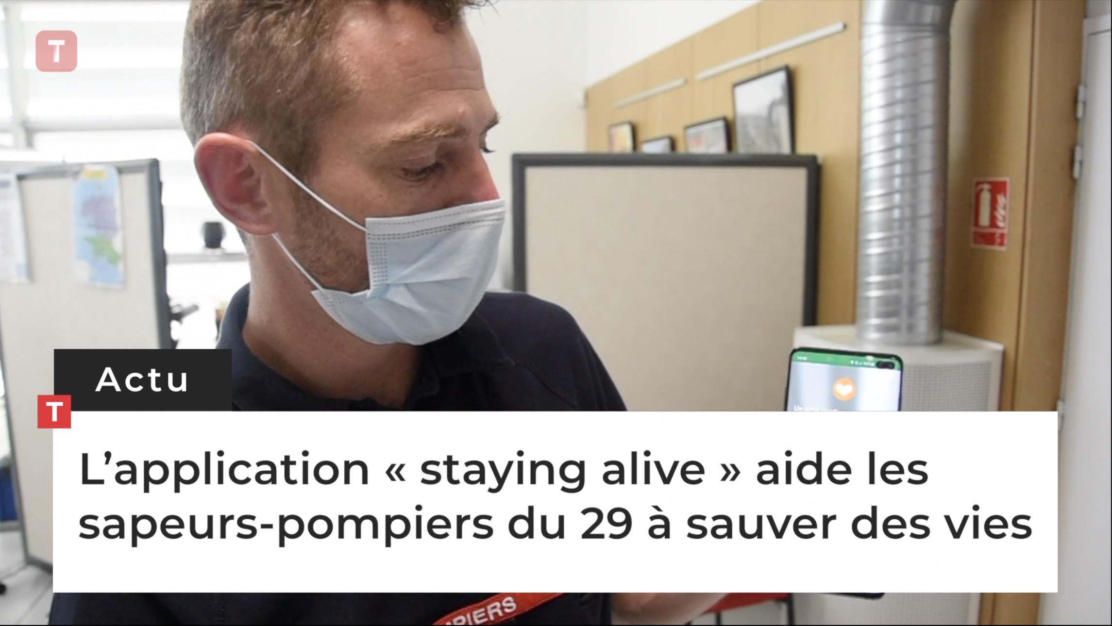L’application « staying alive » aide les sapeurs-pompiers du 29 à sauver des vies. (Le Télégramme)