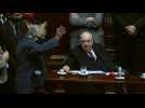 Iconic ex Uruguay President Mujica leaves Senate after resigning - Label : AFPTV - First images - Category : News