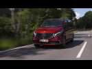 Mercedes-Benz EQV 300 in Hyacinth red Driving Video