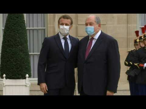 France's Macron receives Armenian counterpart Sarkissian at Elysee Palace