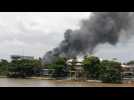 Prison set ablaze in Nigeria's Lagos - Label : AFPTV - First images - Category : News