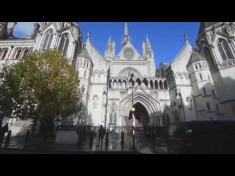 Footage of the Royal Courts of Justice after Depp trial ruling
