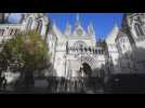 Footage of the Royal Courts of Justice after Depp trial ruling