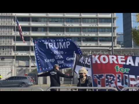 South Korean conservatives show support for Trump