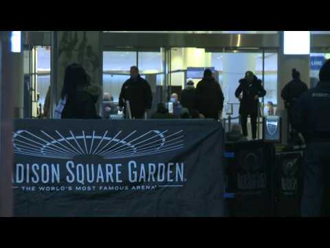 US election: opening of the Madison Square Garden polling station in NYC