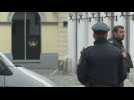 Police and forensics at terror attack scene in Vienna