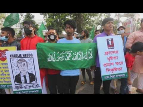 Protest against French president's anti-islamic remarks continues in Bangladesh