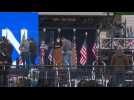 Workers set up stage at Biden's election headquarters in Delaware - Label : AFPTV - First images - Category : News