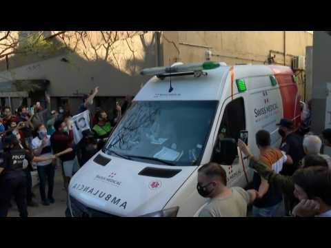 Ambulance carrying Maradona leaves for Buenos Aires hospital ahead of surgery