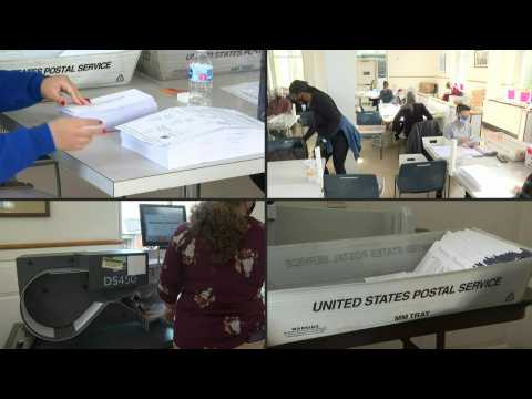 Mail-in ballot counting underway in key state Pennsylvania