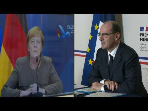 French PM Castex talks Covid-19, terrorism with Merkel via video