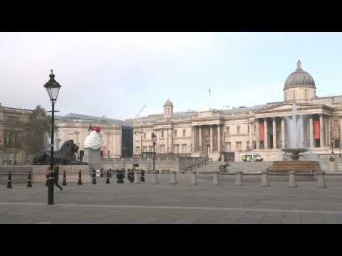 Trafalgar Square as London enters new lockdown
