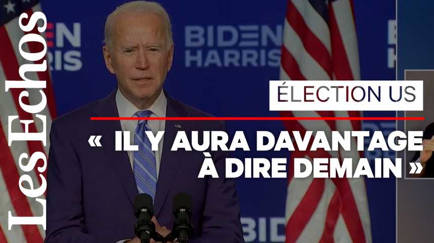 Illustration pour la vidéo « A l’issue du décompte des voix, nous serons les gagnants », affirme Joe Biden 