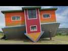 Upside Down House attracts hundreds of tourists to Hartebeestpoort, South Africa