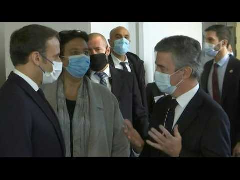 Macron visits genetics department of children's hospital in Paris