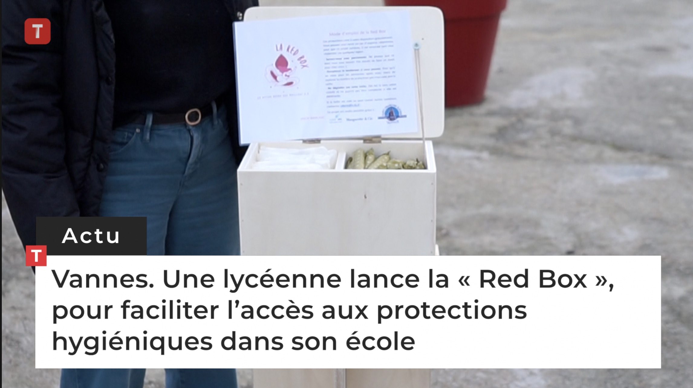 Vannes. Une lycéenne lance la « Red Box », pour faciliter l’accès aux protections hygiéniques dans son école (Le Télégramme)