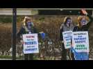 Nurses in Massachusetts protest over pandemic working conditions