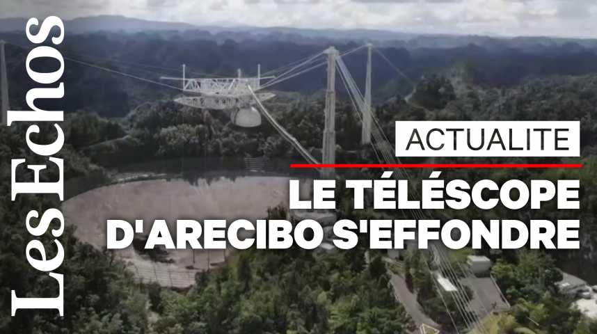 Illustration pour la vidéo Le télescope géant d'Arecibo s'est effondré