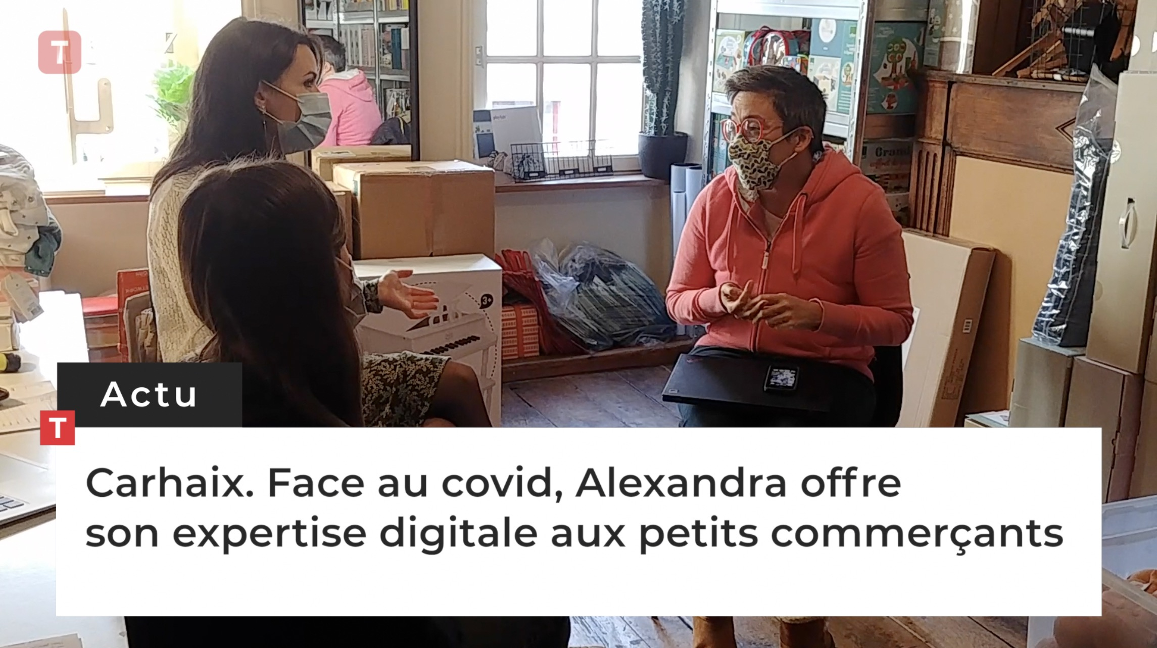 Carhaix. Face au covid, Alexandra offre son expertise digitale aux petits commerçants (Le Télégramme)