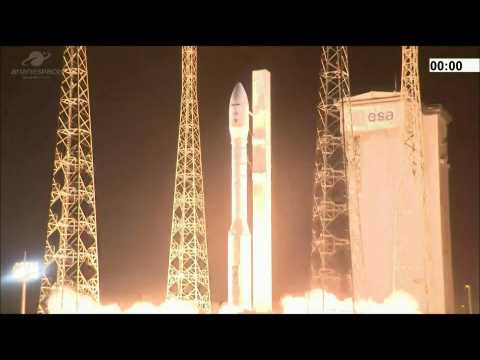 Vega rocket launches from French Guiana