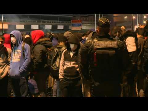 Makeshift migrant camp evacuated by police in Paris suburb