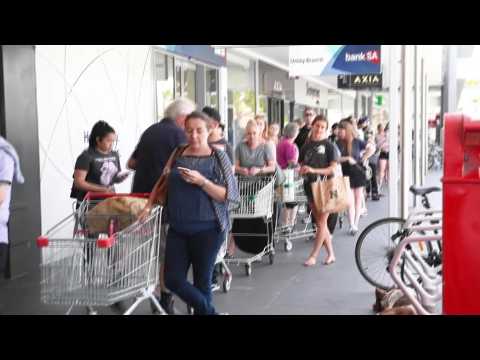Adelaide: Australians rush to stores ahead of lockdown
