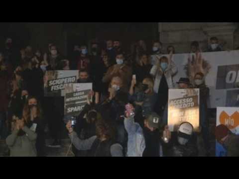 Catering sector protests coronavirus measures in Rome