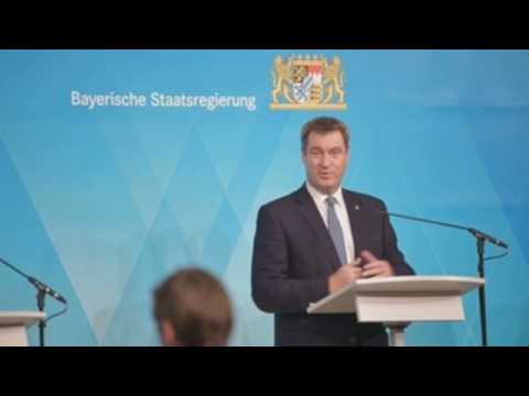 Bavaria regional government holds press conference to announce new coronavirus measures