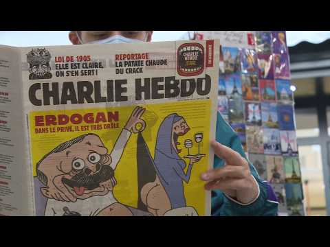 French satirical weekly Charlie Hebdo mocks Erdogan on front page