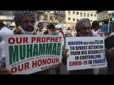 Macron's alleged anti-islam remarks spark protest in India