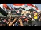 Iraqis rally at Tahrir Square to mark protest anniversary
