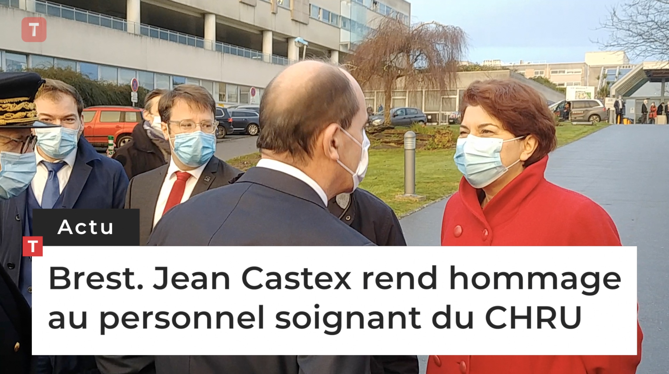 Brest. Jean Castex rend hommage au personnel soignant du CHRU (Le Télégramme)