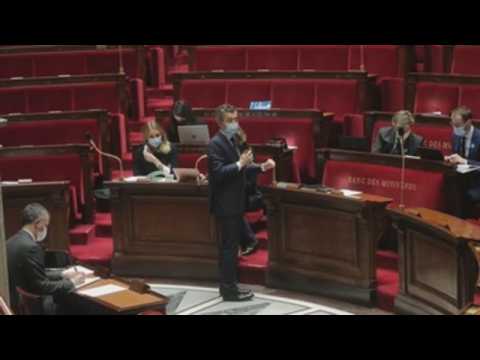 Global security legislation presented to the French Parliament in Paris