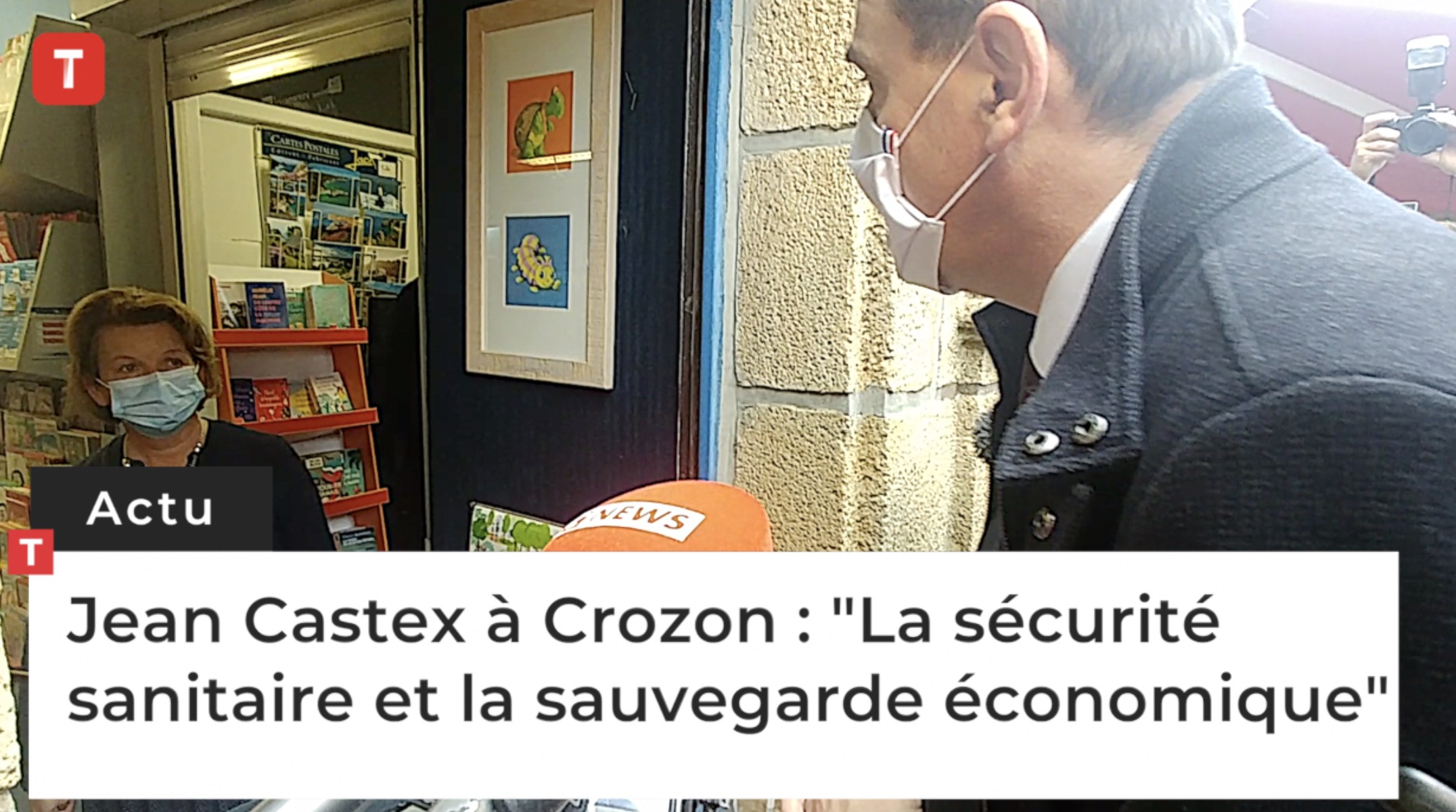 Jean Castex à Crozon : "La sécurité sanitaire et la sauvegarde économique" (Le Télégramme)