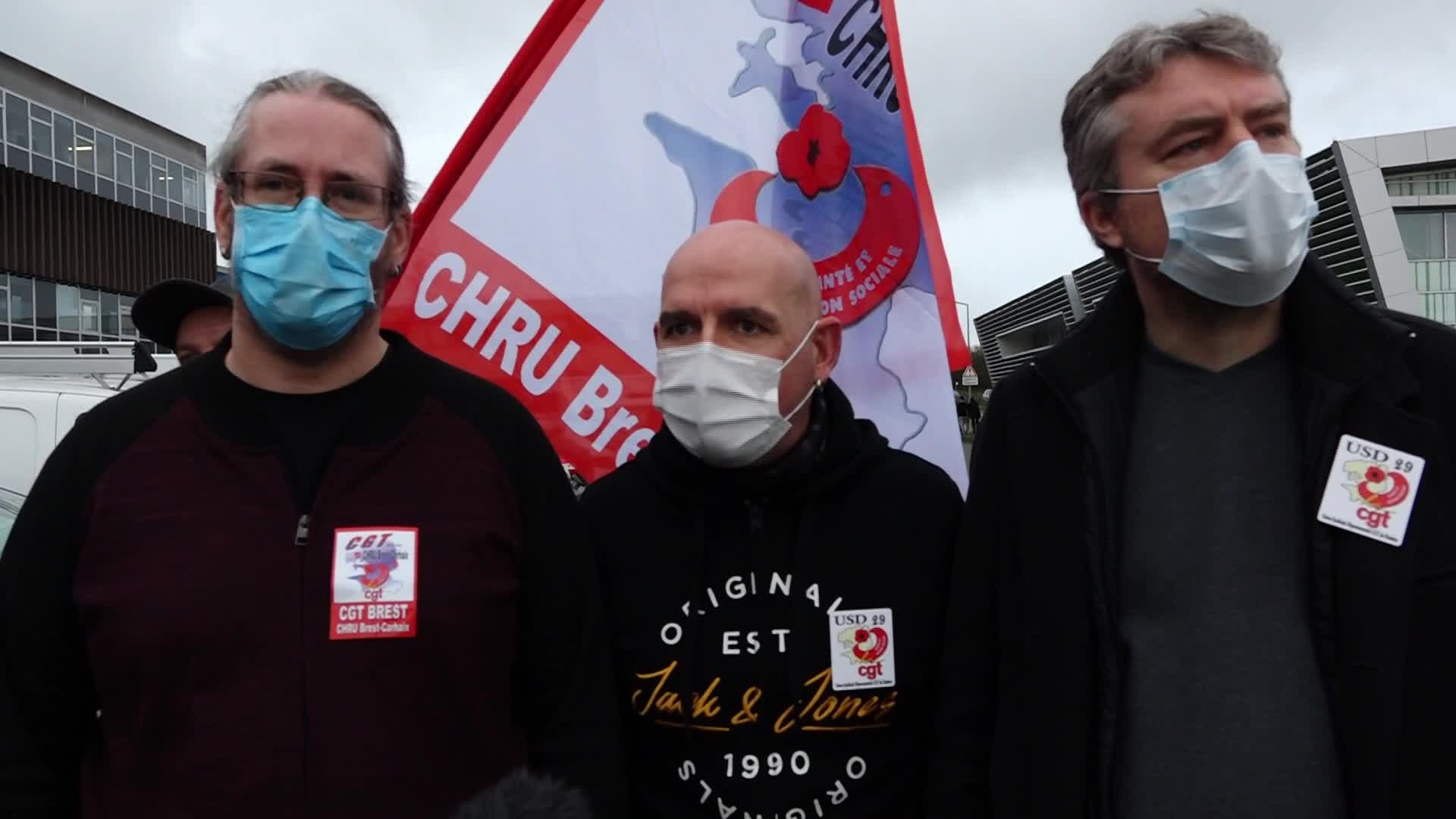 "C'est une honte !" : les syndicats évincés de la visite ministérielle à l'hôpital de Brest (Tébéo-TébéSud)