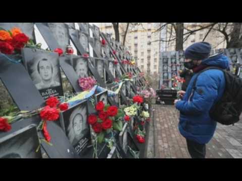 Ukrainians mark anniversary of Euromaidan Revolution in Kiev