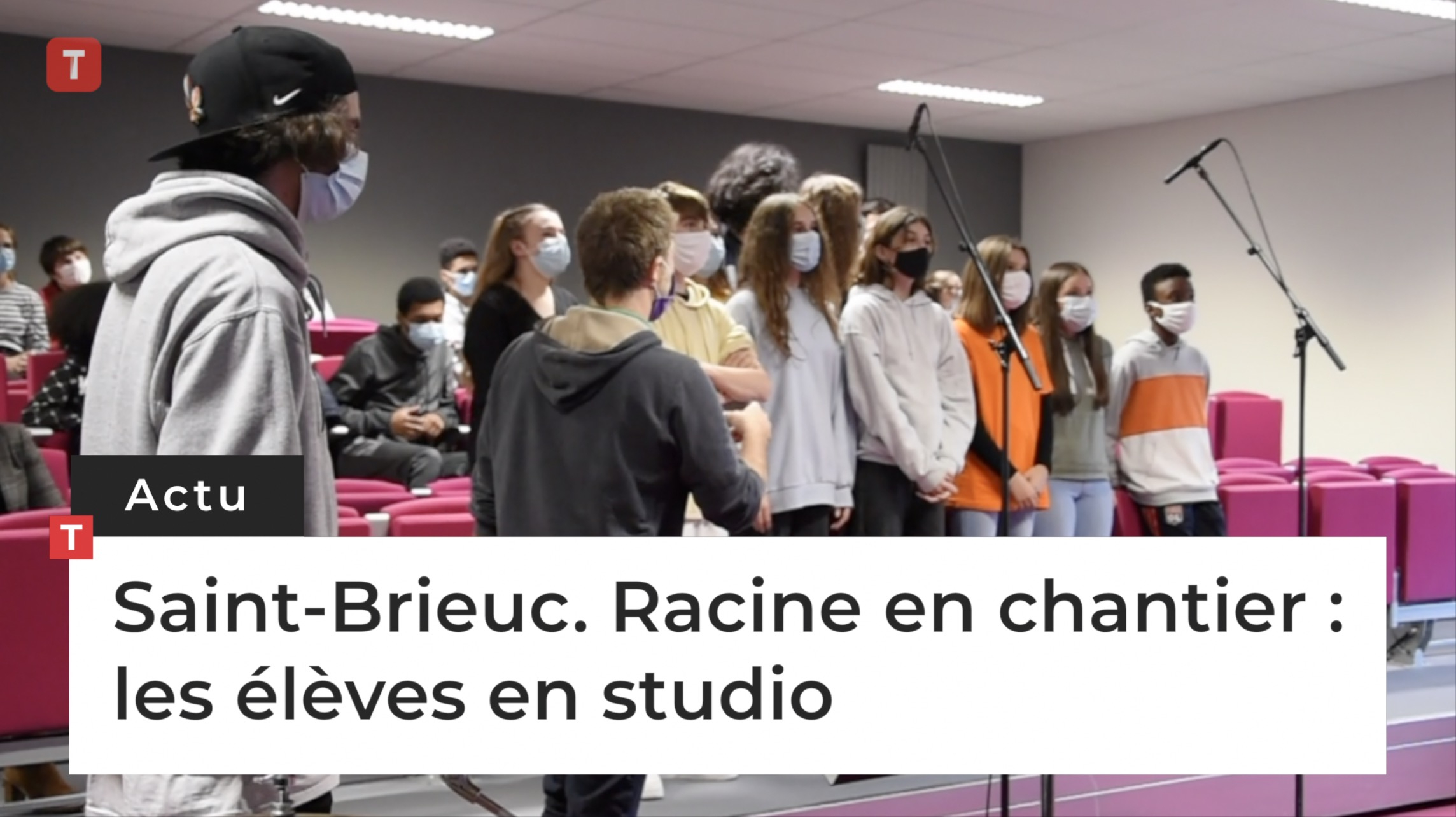 Saint-Brieuc. Racine en chantier : les élèves en studio (Le Télégramme)