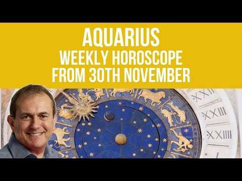 Aquarius Weekly Horoscope from 30th November 2020
