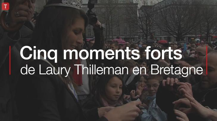 Cinq moments forts de Laury Thilleman en Bretagne (Le Télégramme)