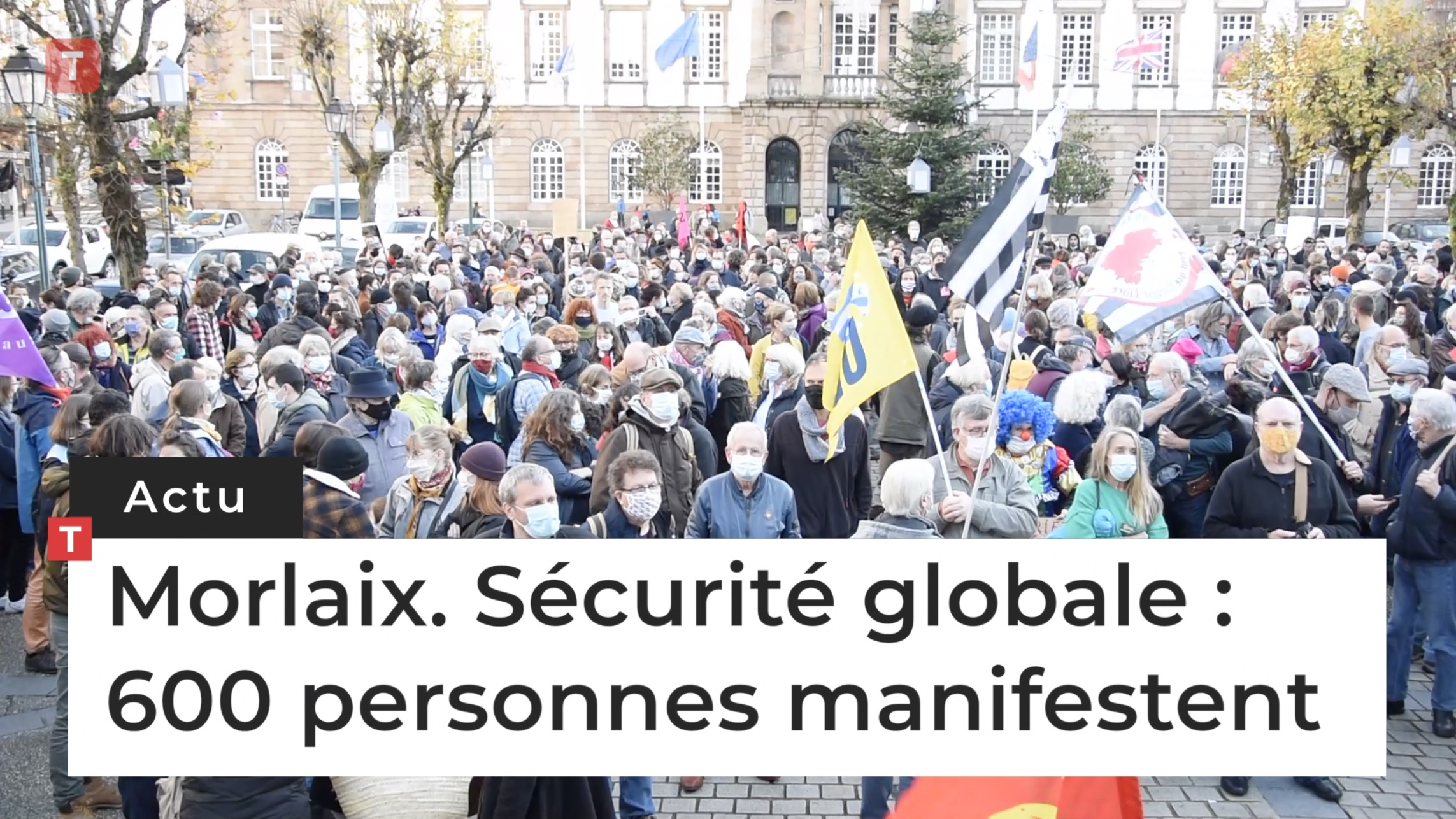 Morlaix. Sécurité globale : 600 personnes manifestent (Le Télégramme)
