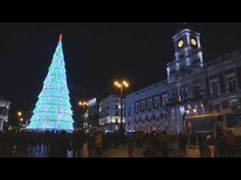Madrid unveils Christmas lights for festive season