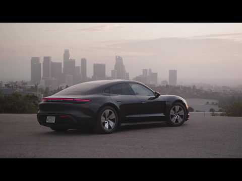 The new Porsche Taycan 4S Design in Volcano Grey