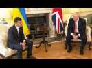 Ukranian President Zelensky meets with Britain's Johnson at Downing Street - Label : AFPTV - First images - Category : News